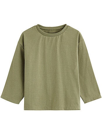 Set van 2 kinder t-shirts met lange mouwen en ginkgo-print.