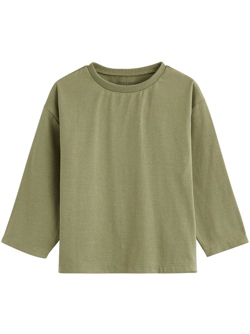 Set van 2 kinder T-shirts met lange mouwen en Ginkgo-print. - Kiabi Set van 2 kinder T-shirts met lange mouwen en Ginkgo-print. - Kiabi