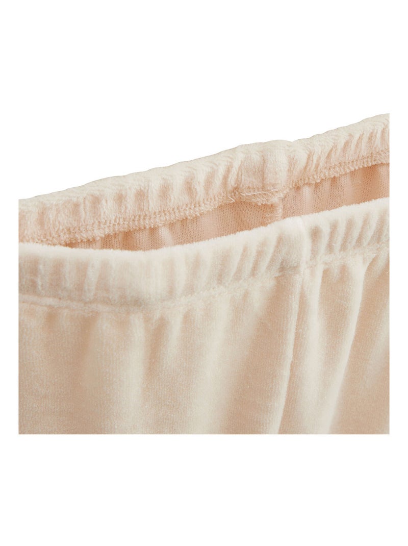 Set van 2 kinderpyjama's van velours van gustin. Kaki - Kiabi
