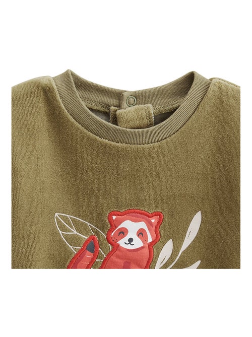 Set van 2 kinderpyjama's van velours van gustin. - Kiabi