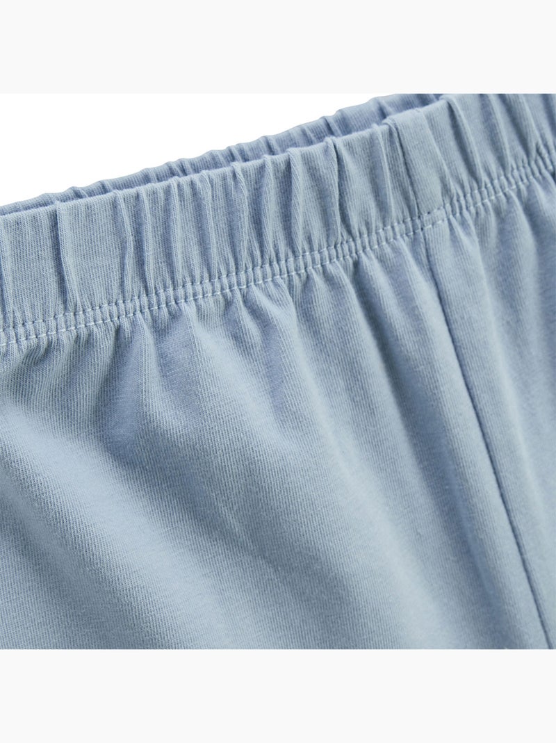 Set van 2 kinderpyjamashorts (2-delig) met avonturiersthema. Blauw - Kiabi