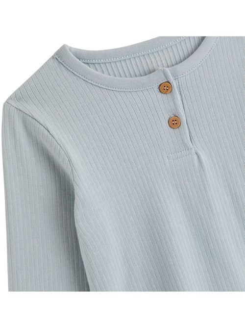 Set van 2 kindershirts met lange mouwen en melkwegmotief - Kiabi Set van 2 kindershirts met lange mouwen en melkwegmotief - Kiabi