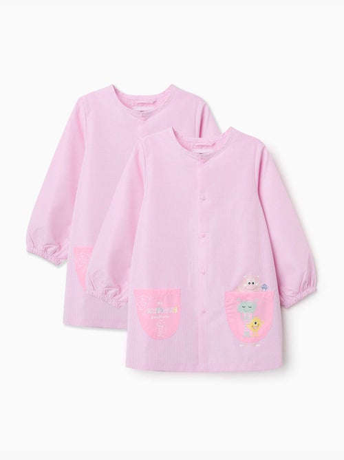 Set van 2 kleuterschool blouses monsters van emoties - Kiabi Set van 2 kleuterschool blouses monsters van emoties - Kiabi