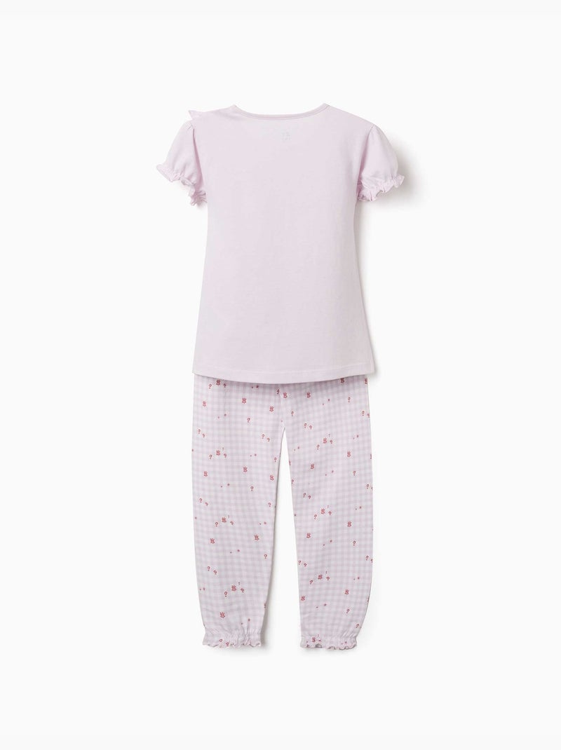 Set van 2 korte katoenen pyjama's met bloemenprints Multicolor - Kiabi