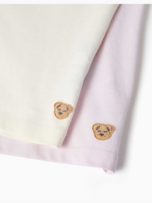 Set van 2 korte katoenen pyjama's met bloemenprints - Kiabi