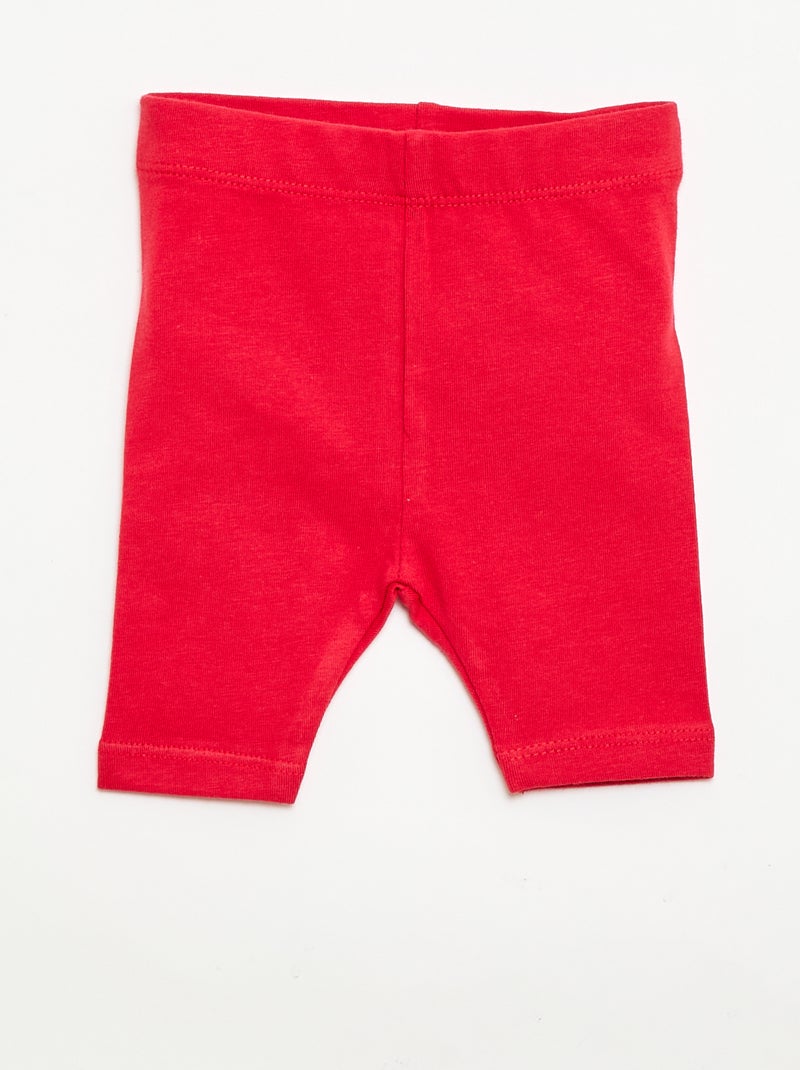 Set van 2 korte leggings Wit - Kiabi