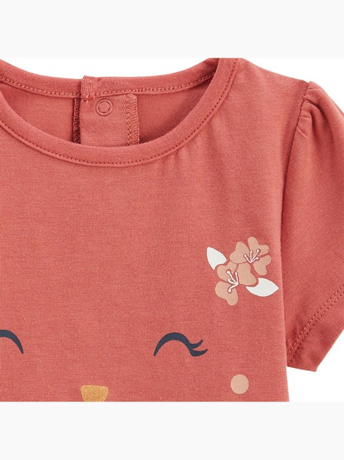 Set van 2 korte pyjama's voor kinderen, zomerpoëzie - Kiabi