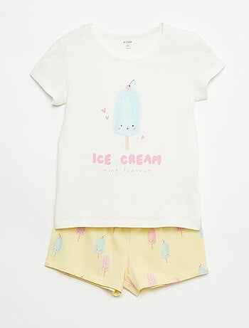 Set van 2 korte pyjamasets van katoenjersey