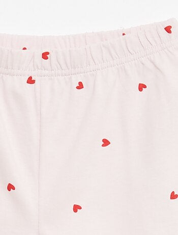 Set van 2 korte pyjamasets van katoenjersey