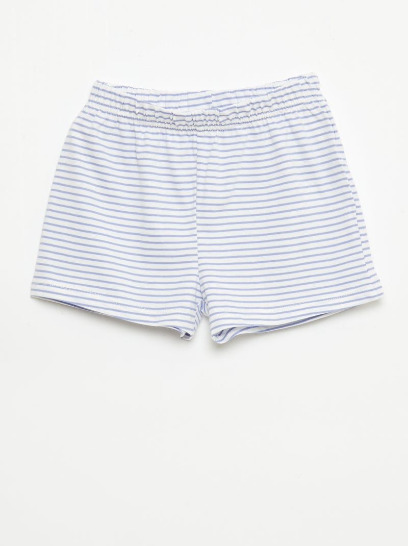 Set van 2 korte pyjamasets van katoenjersey Rose - Kiabi