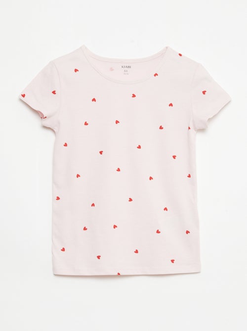 Set van 2 korte pyjamasets van katoenjersey - Kiabi