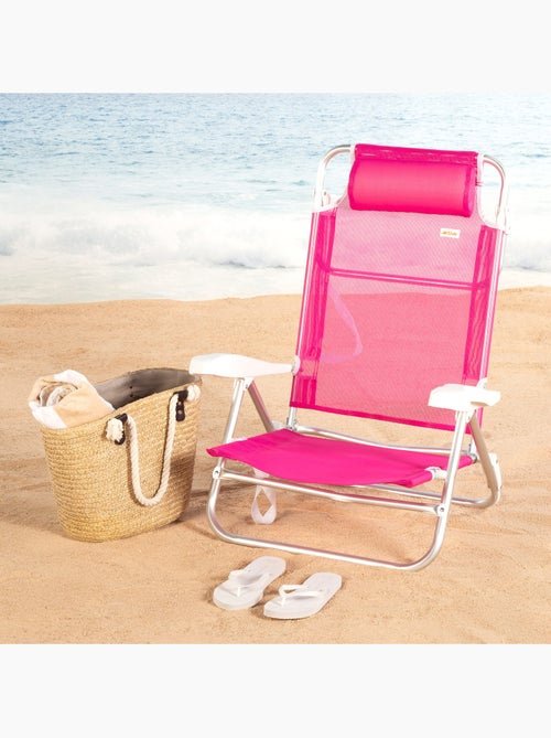 Set van 2 lage, verstelbare strandstoelen 47x49x82 cm - Kiabi Set van 2 lage, verstelbare strandstoelen 47x49x82 cm - Kiabi