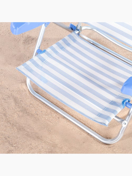Set van 2 lage, verstelbare strandstoelen 48x50x80 cm - Kiabi Set van 2 lage, verstelbare strandstoelen 48x50x80 cm - Kiabi
