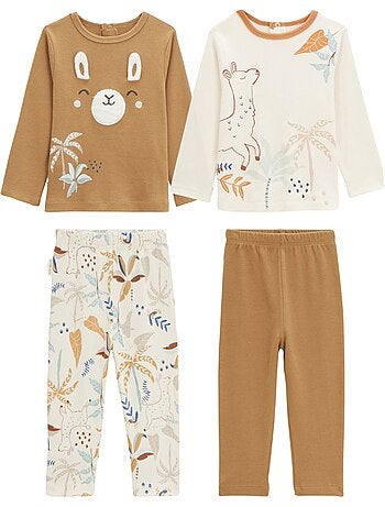 Set van 2 Lamascotte babypyjama's