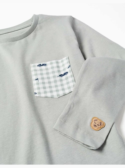 Set van 2 lange katoenen pyjama's met auto-opdruk - Kiabi Set van 2 lange katoenen pyjama's met auto-opdruk - Kiabi