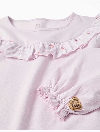 Set van 2 lange katoenen pyjama's met bloemenprints