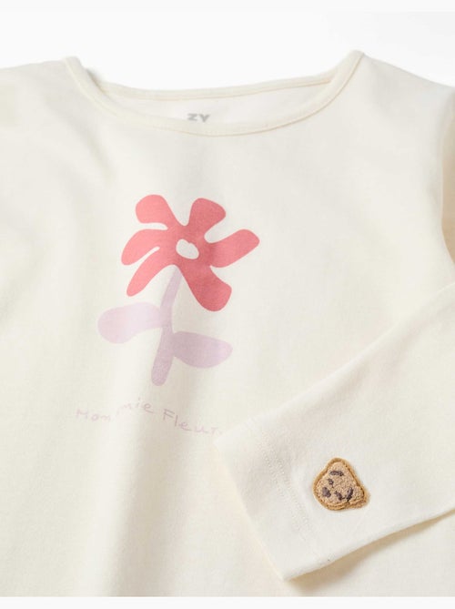 Set van 2 lange katoenen pyjama's met bloemenprints - Kiabi