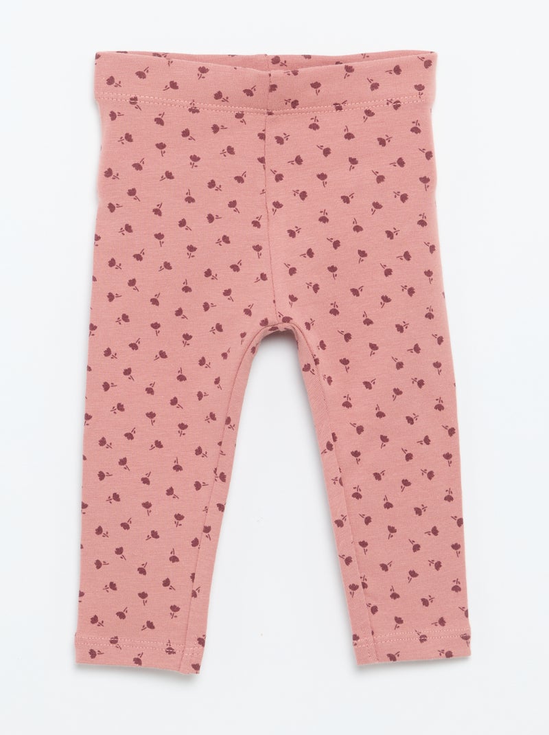 Set van 2 lange leggings Rose - Kiabi