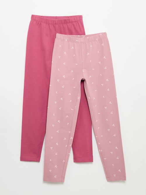 Set van 2 lange leggings - Kiabi Set van 2 lange leggings - Kiabi