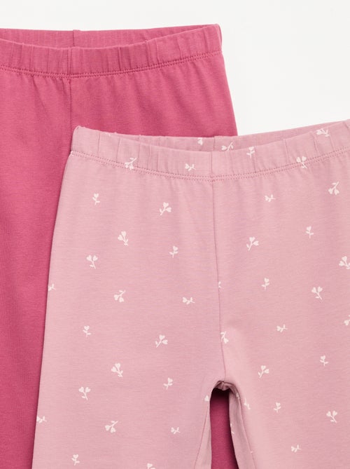 Set van 2 lange leggings - Kiabi Set van 2 lange leggings - Kiabi