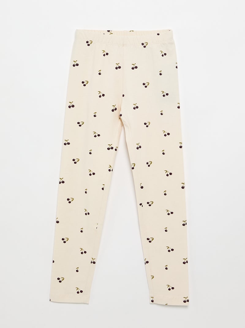 Set van 2 lange leggings Wit - Kiabi