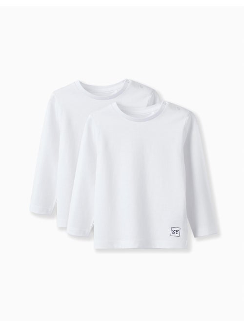 Set van 2 lange mouwen t-shirts - Kiabi