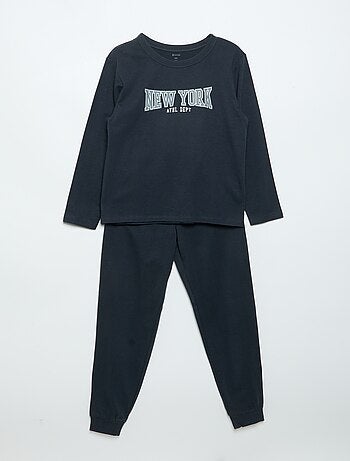 Set van 2 lange pyjama's van jerseytricot