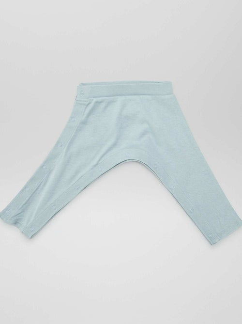 Set van 2 leggings met drukknopen - gemakkelijk aan te trekken collectie - Kiabi