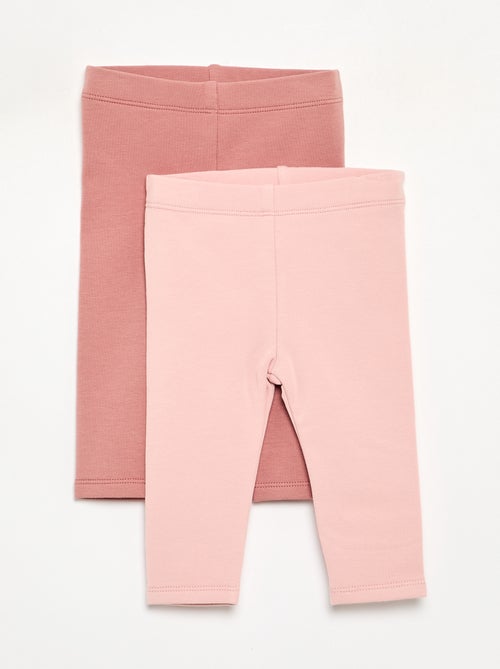 Set van 2 leggings van fleecestof - Kiabi