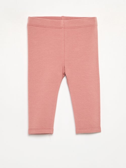 Set van 2 leggings van fleecestof - Kiabi