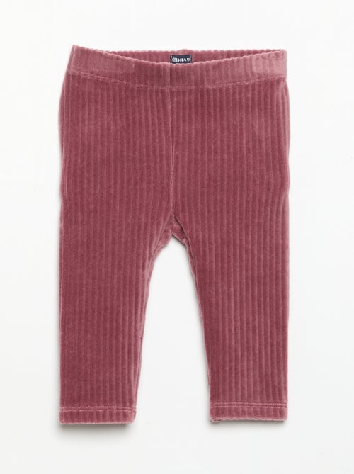 Set van 2 leggings van ribfluweel - Kiabi