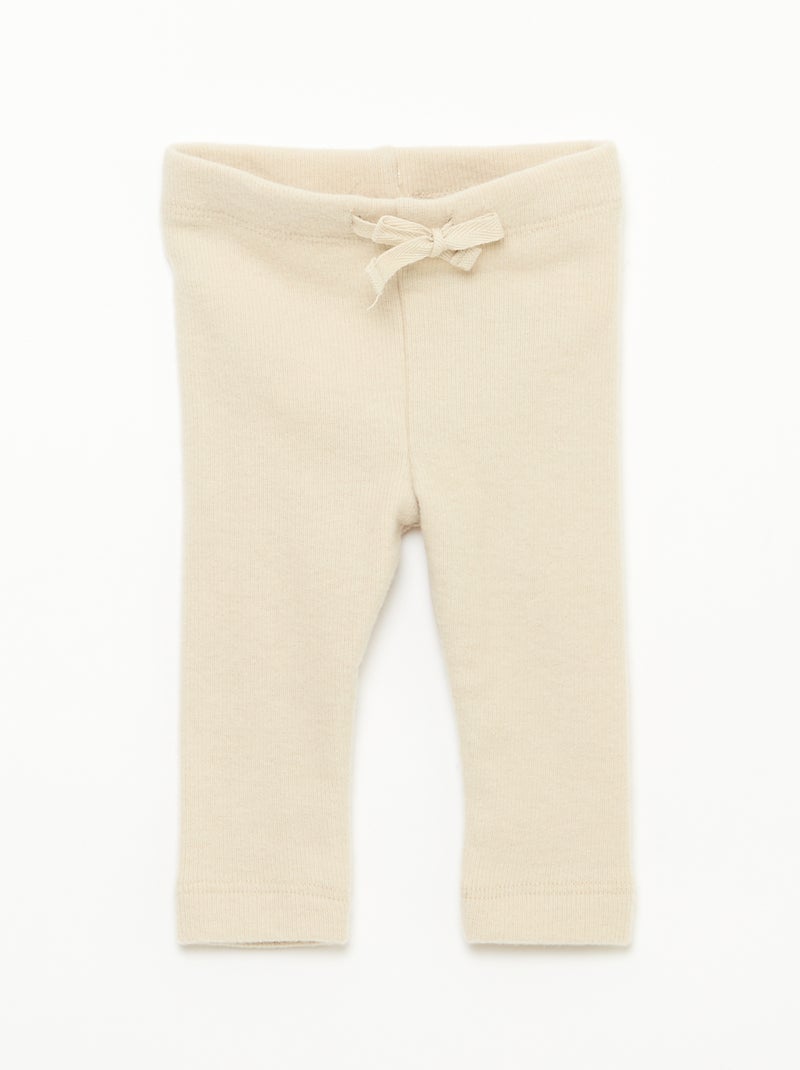 Set van 2 leggings van zachte tricot Grijs - Kiabi