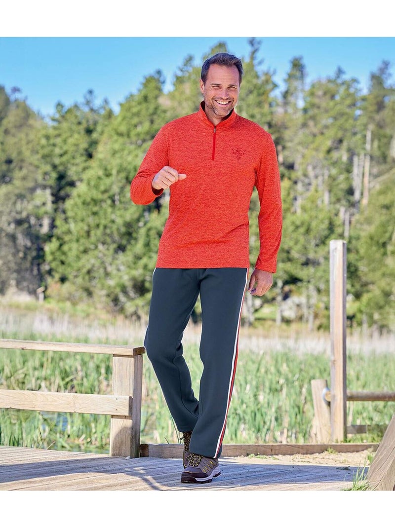 Set van 2 lichte sweaters met rits Sport  - ATLAS FOR MEN Blauw Oranje - Kiabi