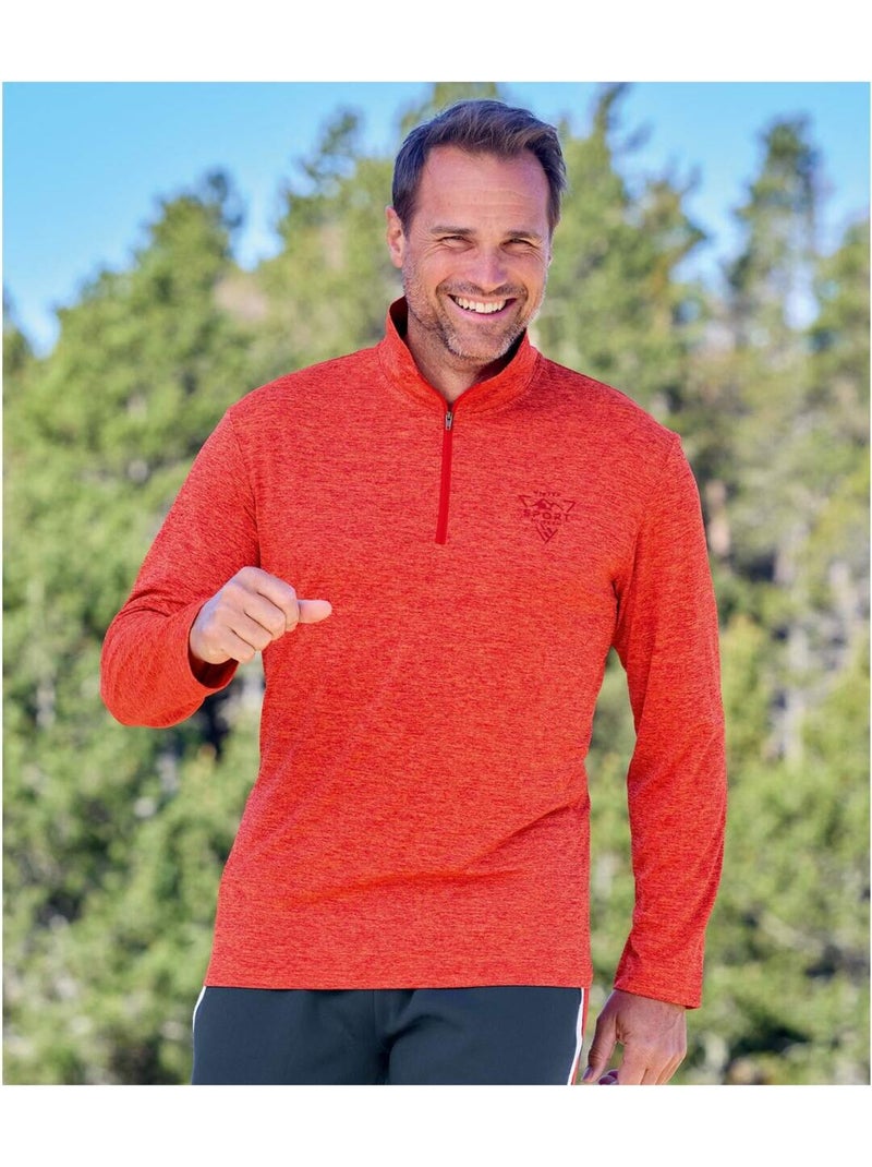 Set van 2 lichte sweaters met rits Sport  - ATLAS FOR MEN Blauw Oranje - Kiabi