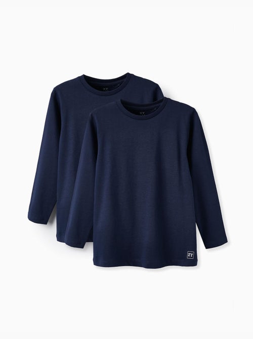 Set van 2 longsleeve t-shirts - Kiabi Set van 2 longsleeve t-shirts - Kiabi