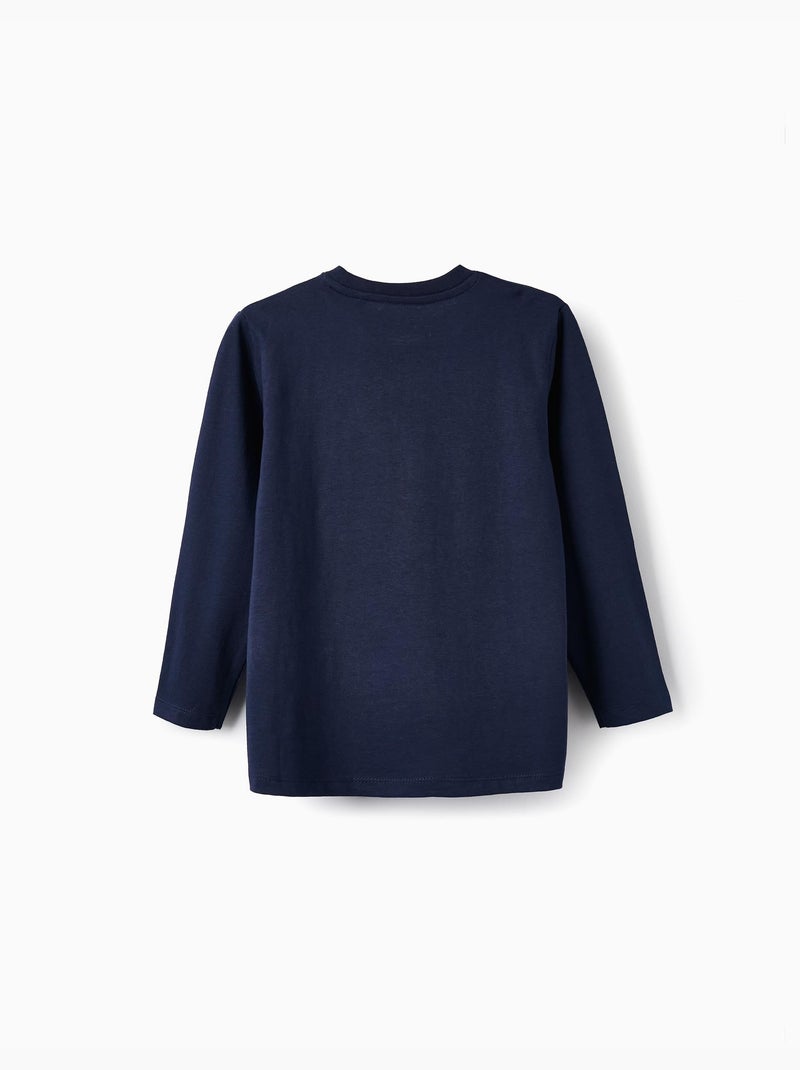 Set van 2 longsleeve t-shirts Donkerblauw - Kiabi