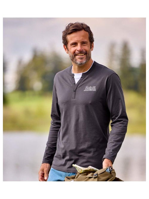 Set van 2 longsleeves met fantasie hals - ATLAS FOR MEN - Kiabi Set van 2 longsleeves met fantasie hals - ATLAS FOR MEN - Kiabi
