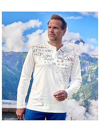 Set van 2 longsleeves met Henley kraag - ATLAS FOR MEN