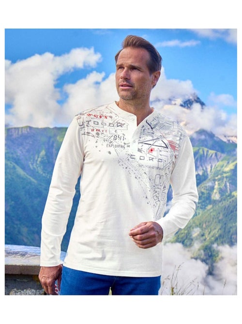 Set van 2 longsleeves met Henley kraag - ATLAS FOR MEN - Kiabi