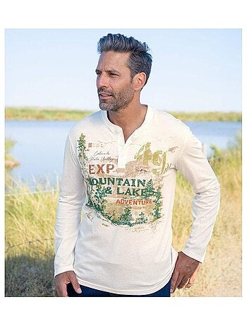 Set van 2 longsleeves met henley kraag Adventure - ATLAS FOR MEN
