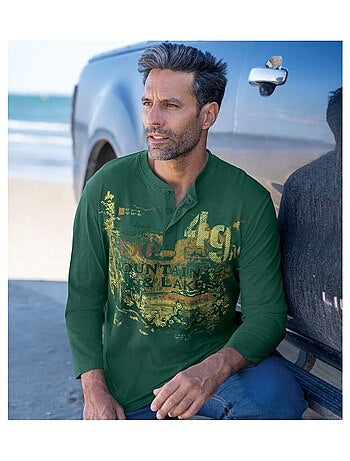 Set van 2 longsleeves met henley kraag Adventure - ATLAS FOR MEN