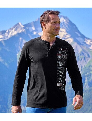 Set van 2 longsleeves met henley-kraag explorer - atlas for men