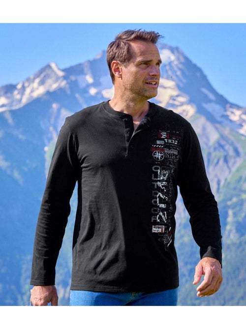 Set van 2 longsleeves met Henley-kraag Explorer - ATLAS FOR MEN - Kiabi Set van 2 longsleeves met Henley-kraag Explorer - ATLAS FOR MEN - Kiabi
