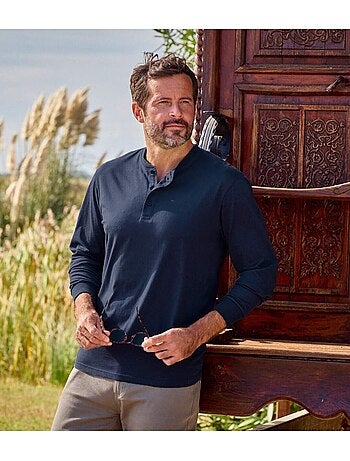 Set van 2 longsleeves met henleykraag - atlas for men