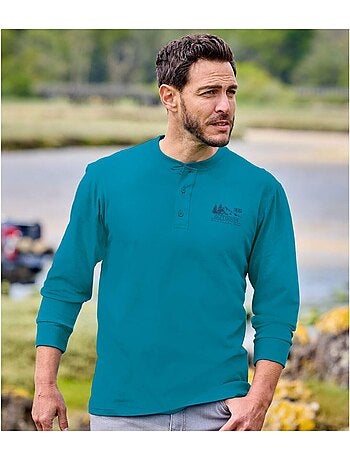 Set van 2 longsleeves met henleykraag - atlas for men