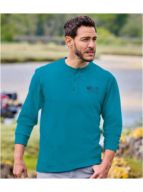 Set van 2 longsleeves met henleykraag - ATLAS FOR MEN - Kiabi Set van 2 longsleeves met henleykraag - ATLAS FOR MEN - Kiabi