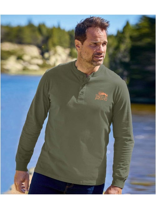 Set van 2 longsleeves met knopenhals Indian Summer - ATLAS FOR MEN - Kiabi Set van 2 longsleeves met knopenhals Indian Summer - ATLAS FOR MEN - Kiabi