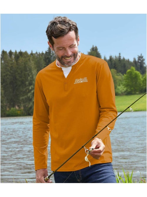 Set van 2 longsleeves met originele kraag - ATLAS FOR MEN - Kiabi