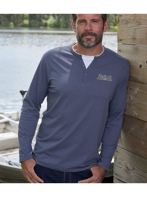 Set van 2 longsleeves met originele kraag - ATLAS FOR MEN - Kiabi