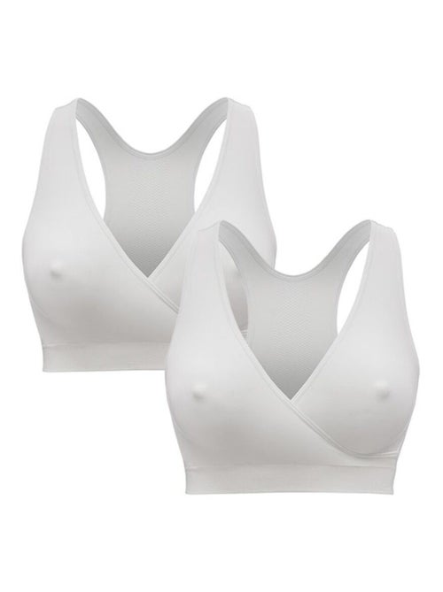 Set van 2 medela keep cool zwangerschaps- en borstvoedingsbeha's - nachtbeha, ademend en naadloos - Kiabi Set van 2 medela keep cool zwangerschaps- en borstvoedingsbeha's - nachtbeha, ademend en naadloos - Kiabi